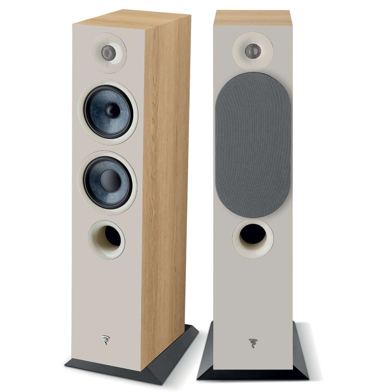 FOCAL CHORA 2.5 WAY FLOOR STANDING SPEAKERS - DARK WOOD FINISH (FCHORA816LW)