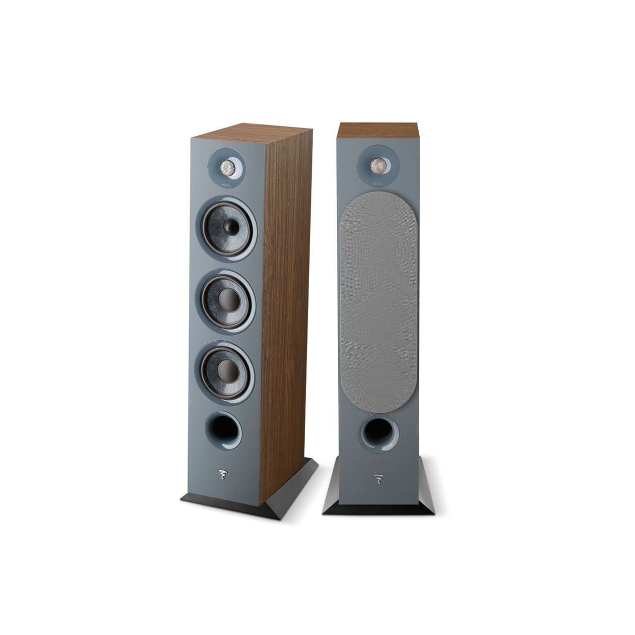 FOCAL CHORA 3 WAY FLOOR STANDING SPEAKERS - DARK WOOD FINISH (FCHORA826BK )