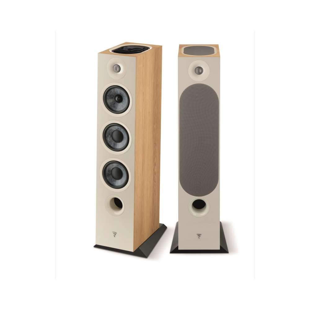 FOCAL CHORA 4 WAY ATMOS FLOOR STANDING SPEAKERS - DARK WOOD FINISH (FCHORA826LW-D)