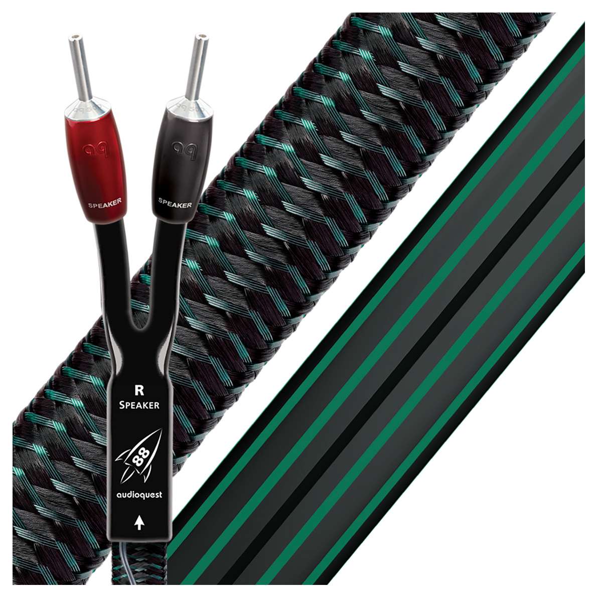 AUDIOQUEST Rocket 88 Full-Range Speaker Cable - 2.4 Meters (ROCK888PR)