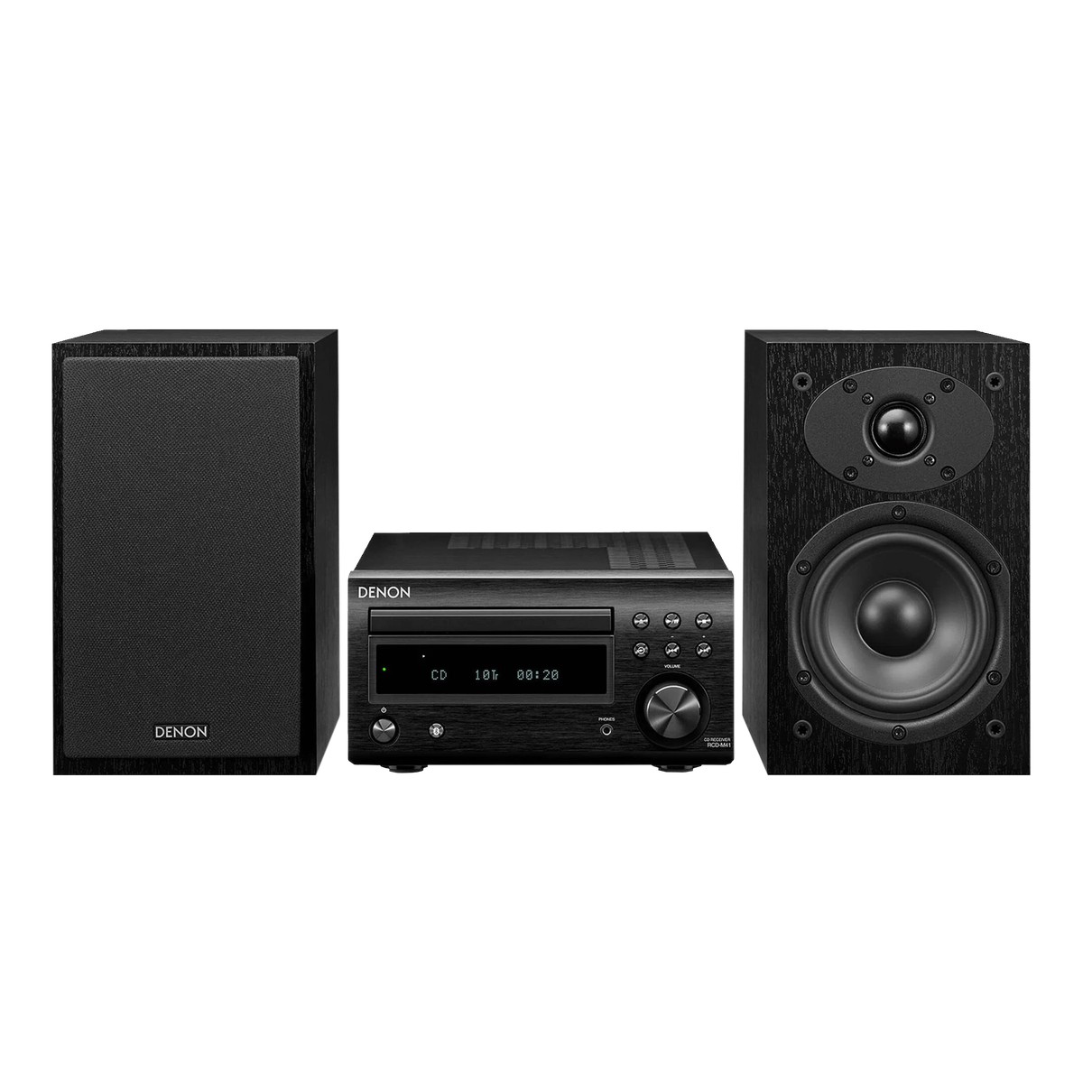 DENON Mini HiFi System with CD, Bluetooth and FM Tuner - Black (DM-41SBK) - Image 5